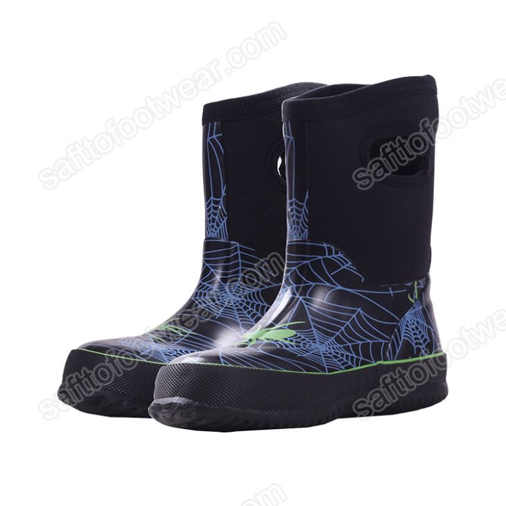 Kids Durable Cold Weather Rubber Boots